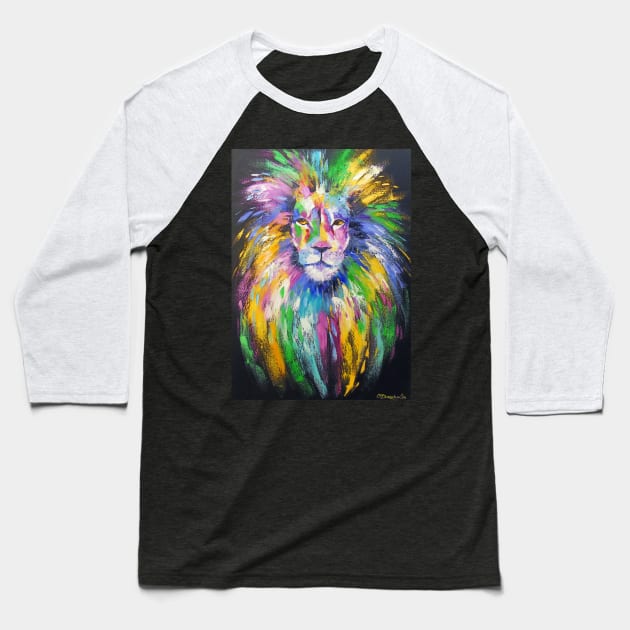 Lion Baseball T-Shirt by OLHADARCHUKART